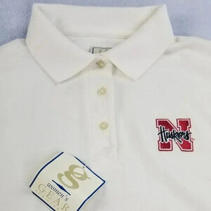 Nebraska Corn Huskers Womens Embroidered Logo Polo